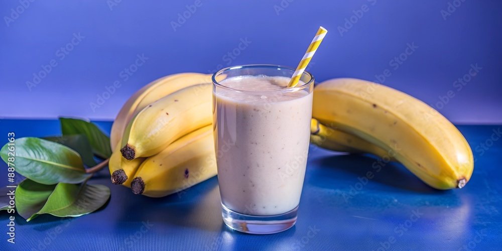 refreshing banana smoothie, Banana Licuado (Batido).